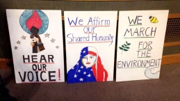 Signs made at the RI WMW Chapter meeting.